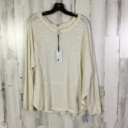 Top Long Sleeve By Z Supply In Cream, Size: M