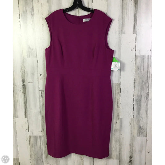 Dress Work By Kasper In Purple, Size: Xl
