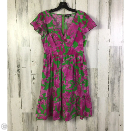 Dress Casual Short By Kensie In Green & Pink, Size: M