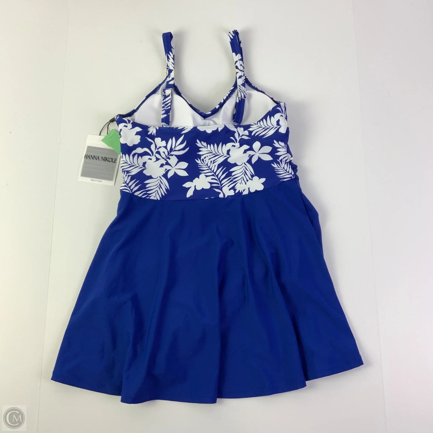 Swimsuit By Cme In Blue & White, Size: Xl