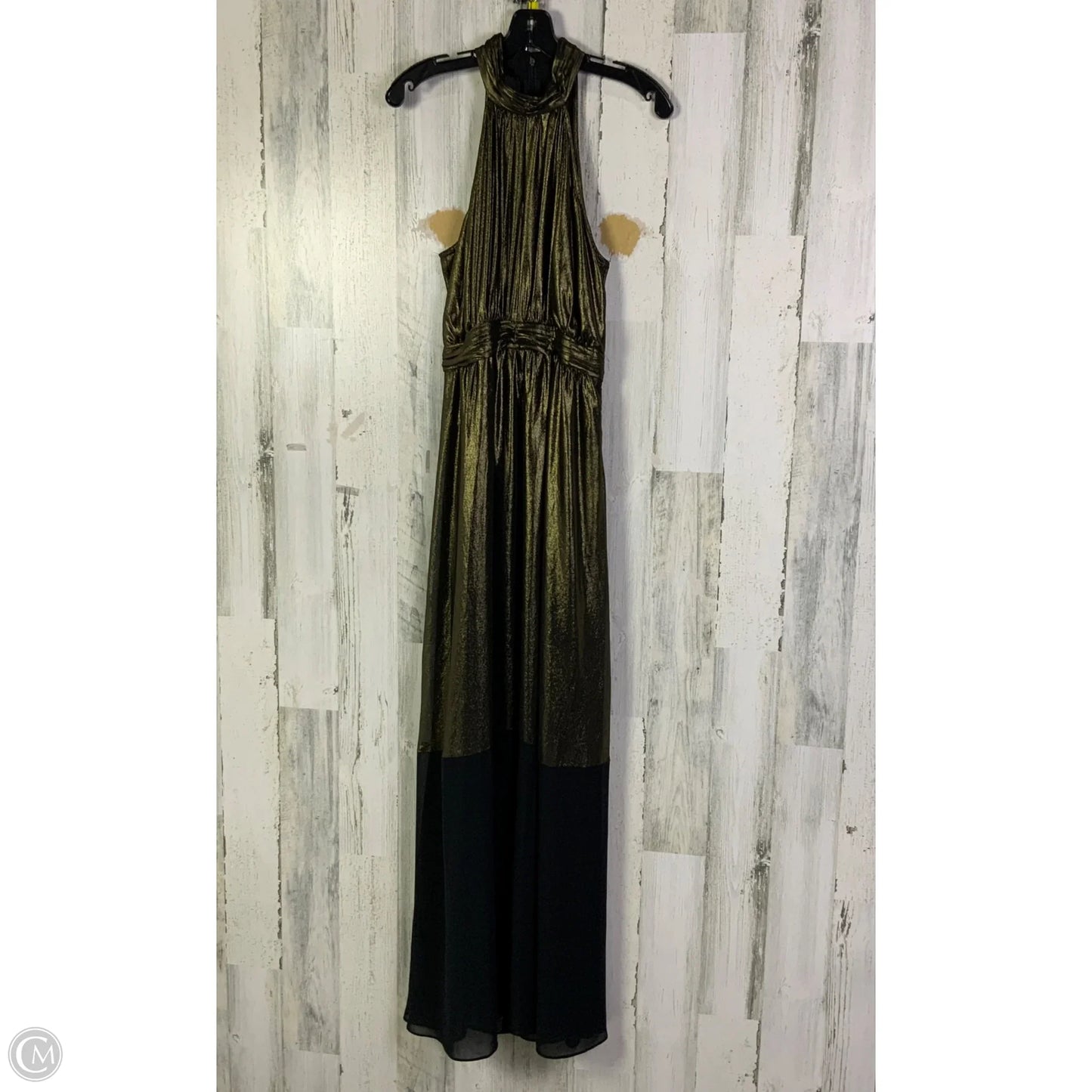 Dress Party Long By Bcbgeneration In Black & Gold, Size: M