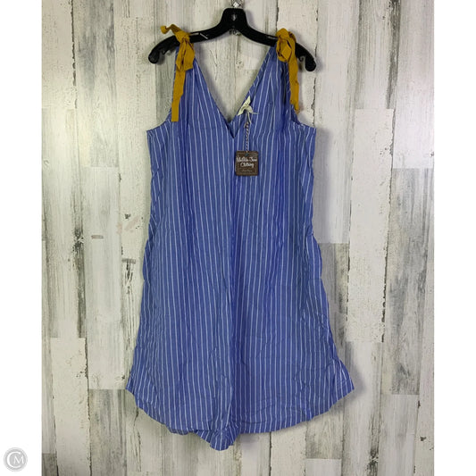 Dress Casual Short By Matilda Jane In Blue & White, Size: S