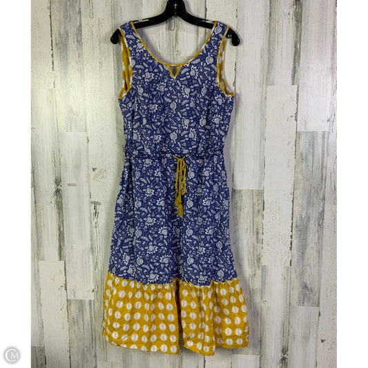 Dress Casual Short By Matilda Jane In Blue & Yellow, Size: M