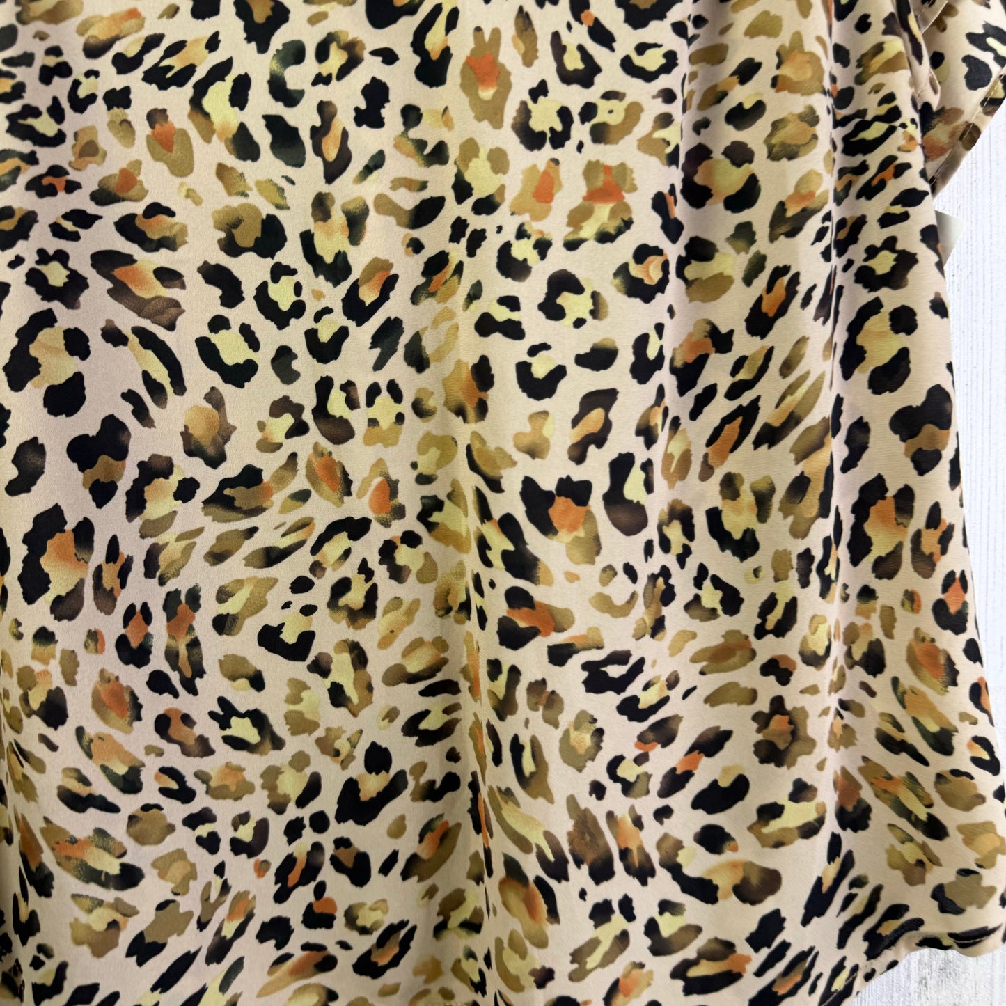 Animal Print Blouse Short Sleeve Cabi, Size S