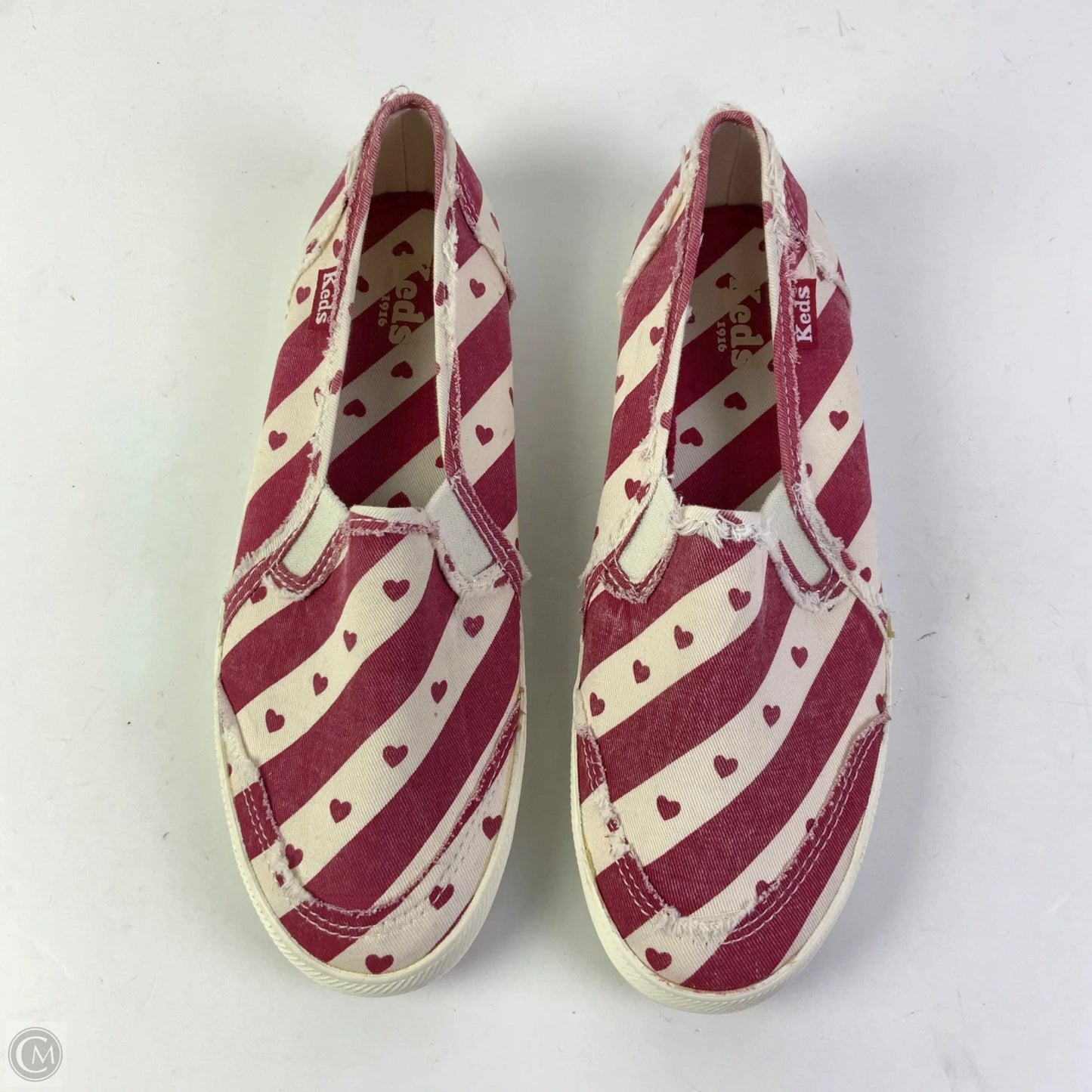 Shoes Flats By Keds In Cream & Red, Size: 7.5