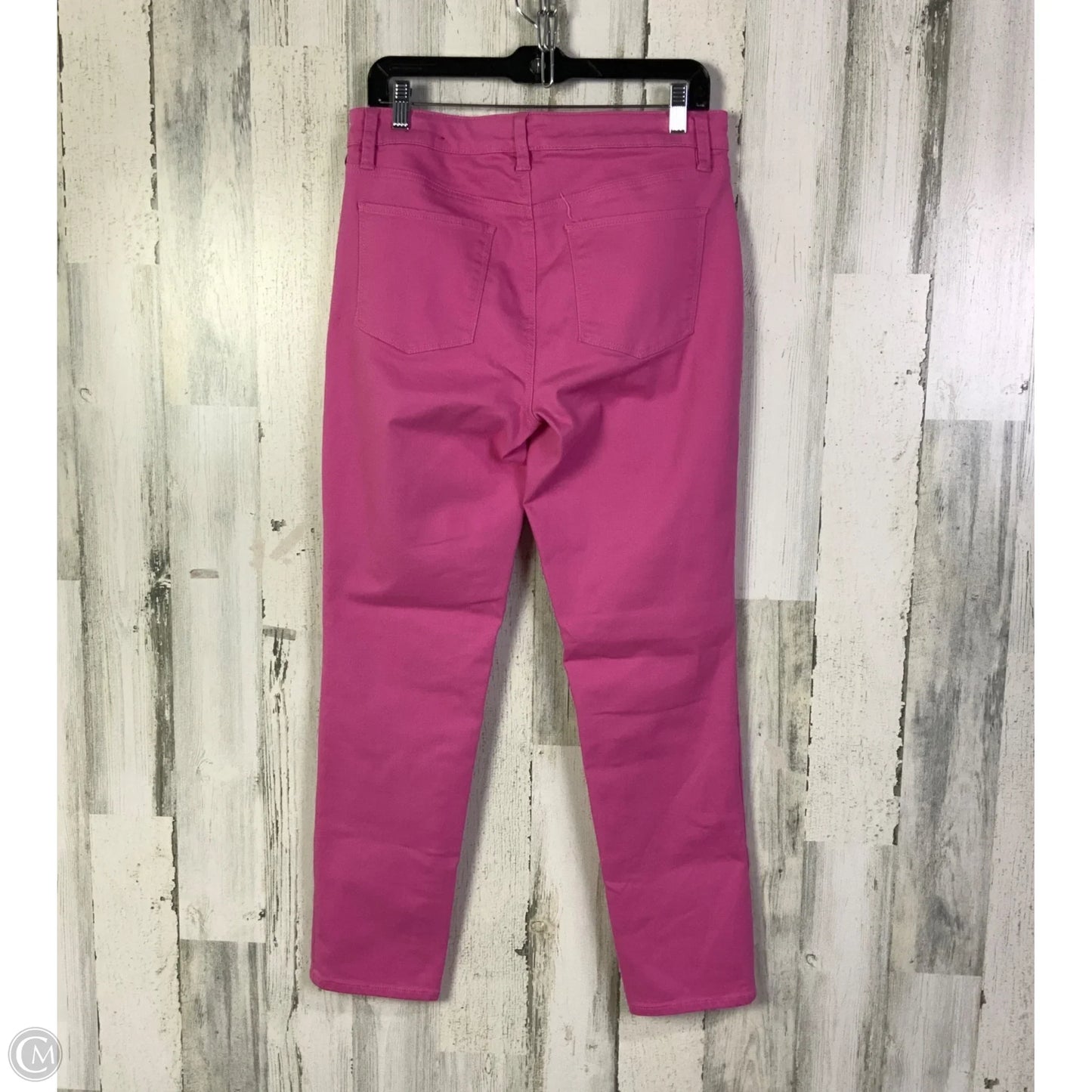 Jeans Straight By Talbots In Pink Denim, Size: 8