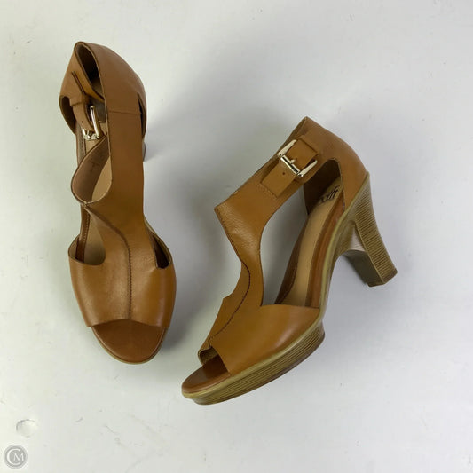 Sandals Heels Block By Sofft In Brown, Size: 9.5