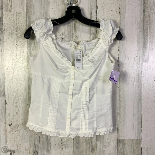 Top Sleeveless By John Galt In White, Size: S