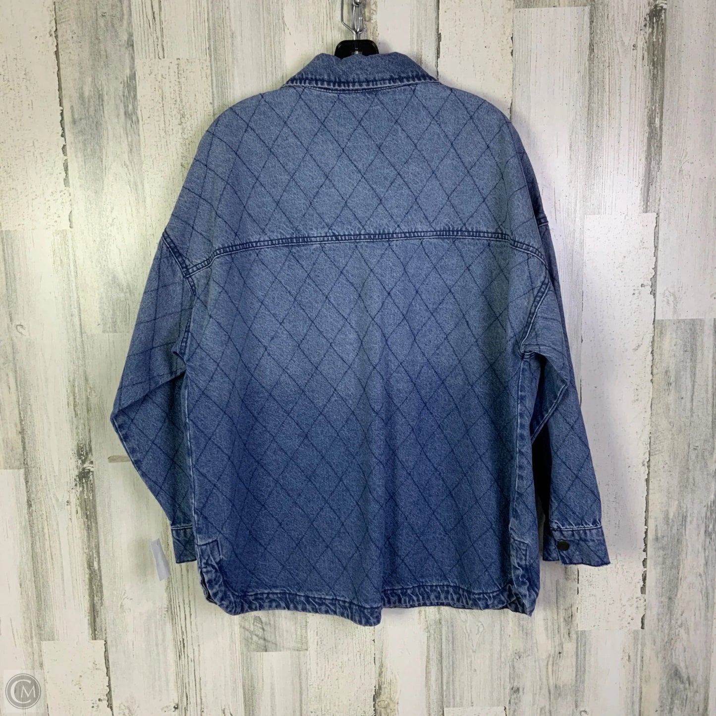 Jacket Denim By Celebrity Pink In Blue Denim, Size: L