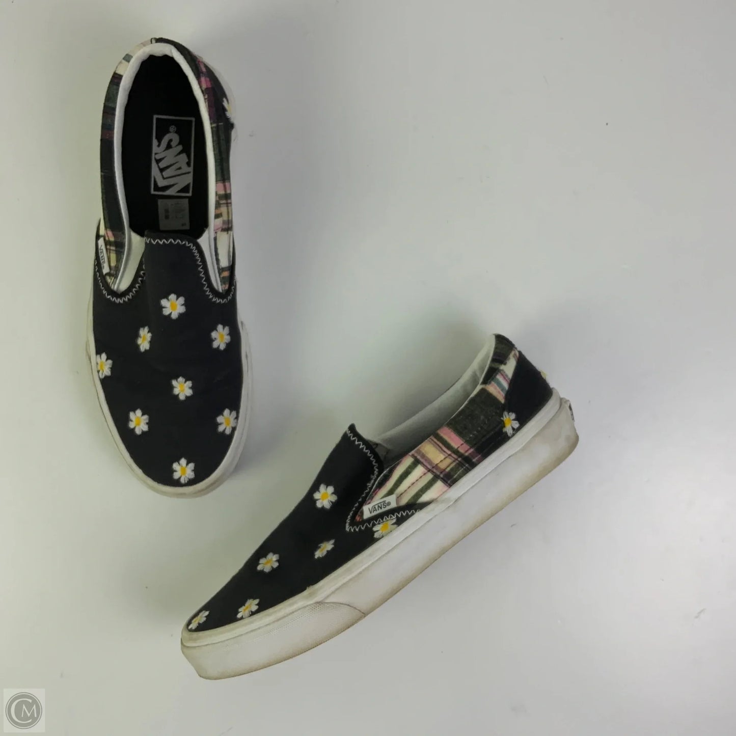 Shoes Flats By Vans In Black, Size: 9.5