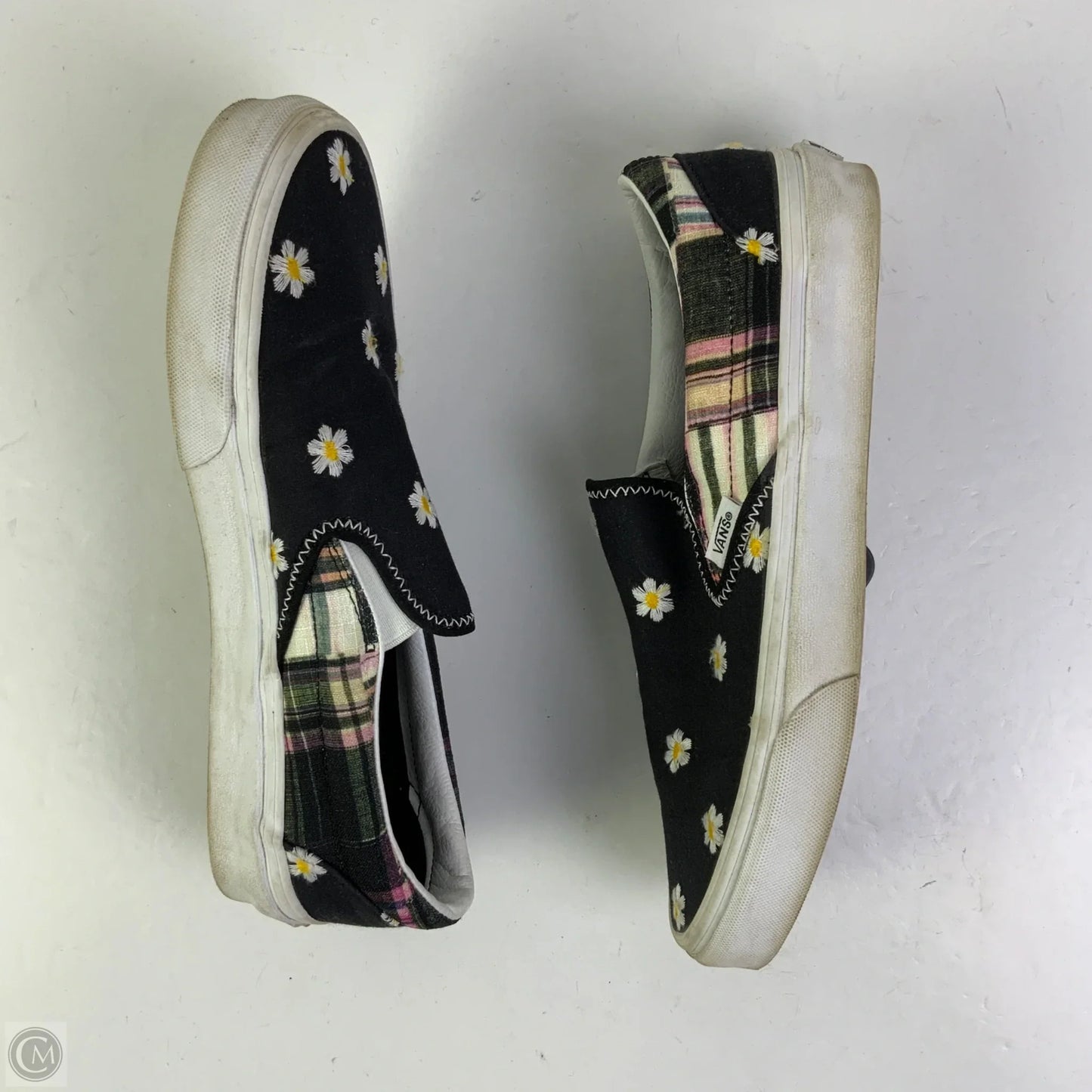 Shoes Flats By Vans In Black, Size: 9.5