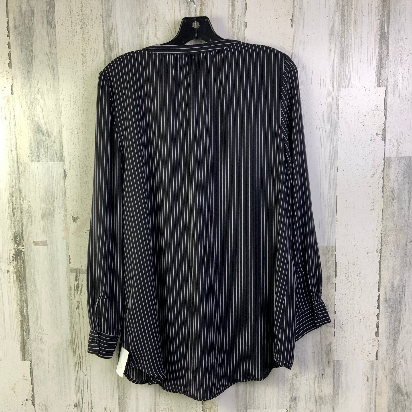 Blouse Long Sleeve By Apt 9 In Black & White, Size: L