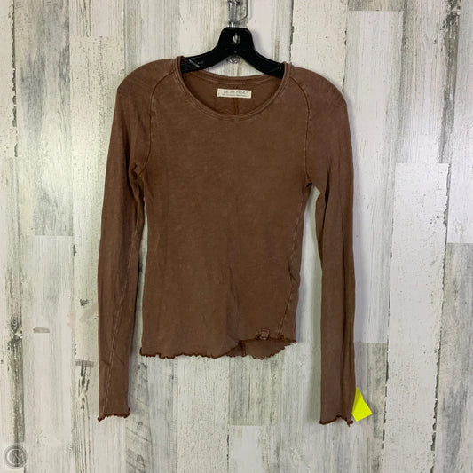 Top Long Sleeve By We The Free In Brown, Size: S