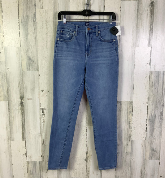 Jeans Skinny By Gap In Blue Denim, Size: 6