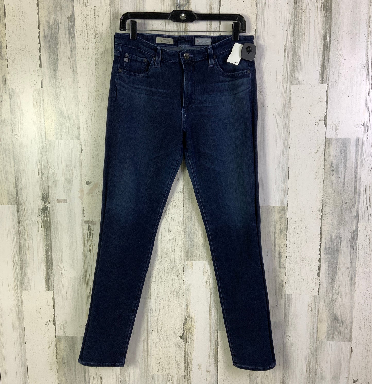 Jeans Straight By Adriano Goldschmied In Blue Denim, Size: 12