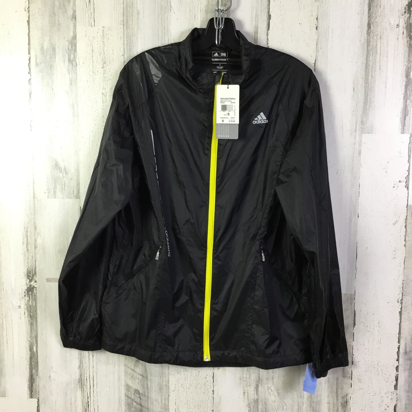 Jacket Windbreaker By Adidas In Black, Size: S