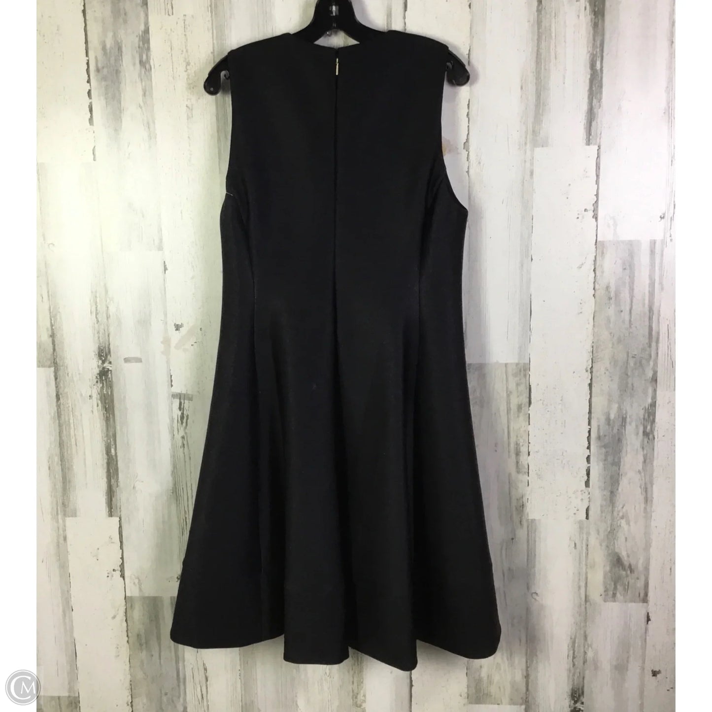 Dress Work By Donna Karan In Black & Purple, Size: L