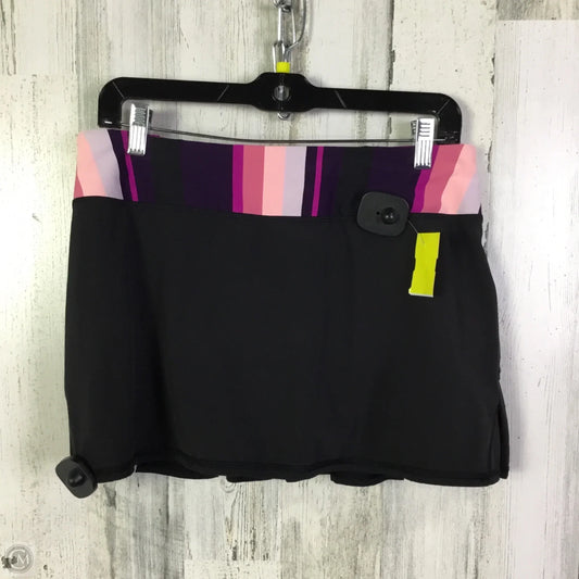 Athletic Skort By Lululemon In Black & Purple, Size: 8
