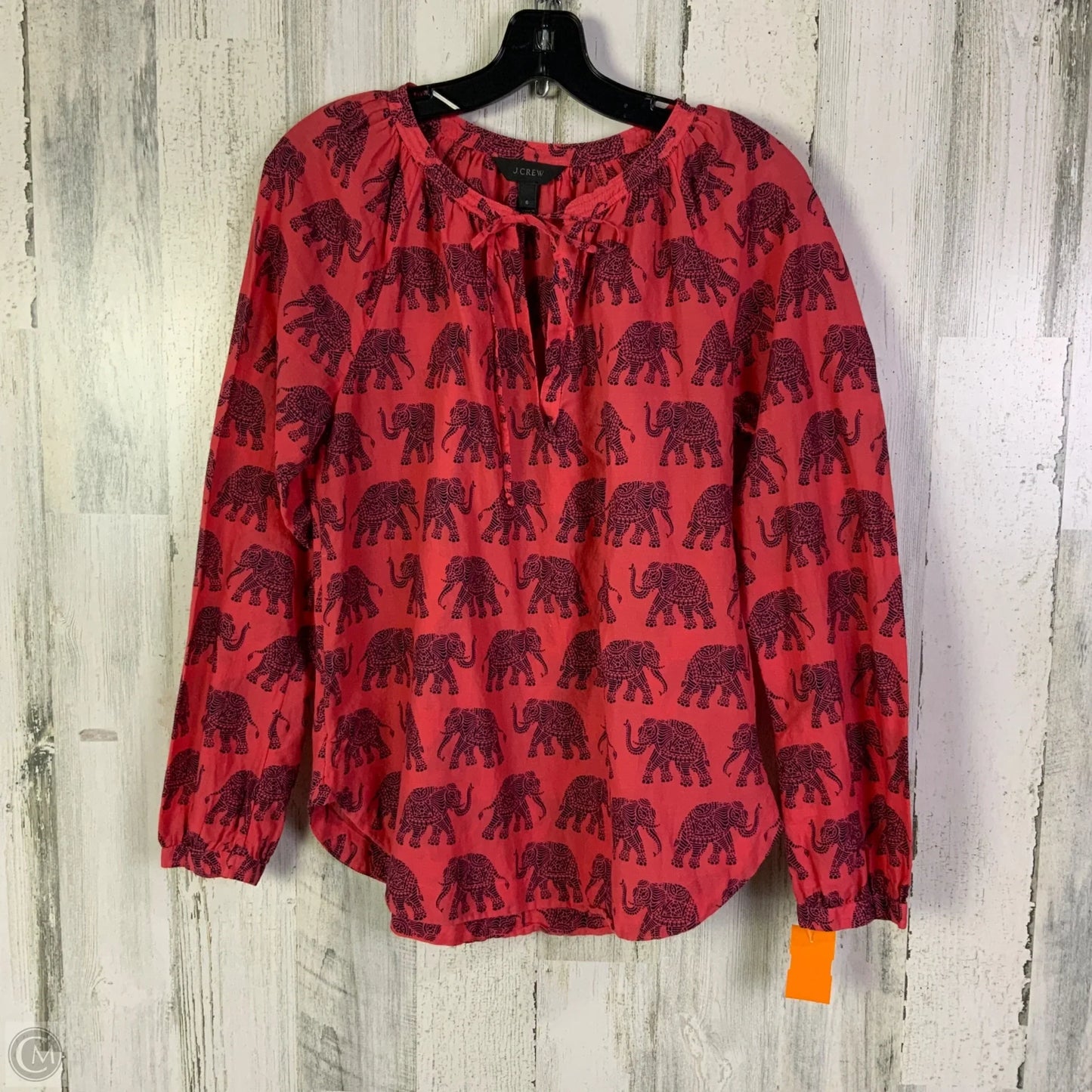 Top Long Sleeve By J. Crew In Blue & Pink, Size: S