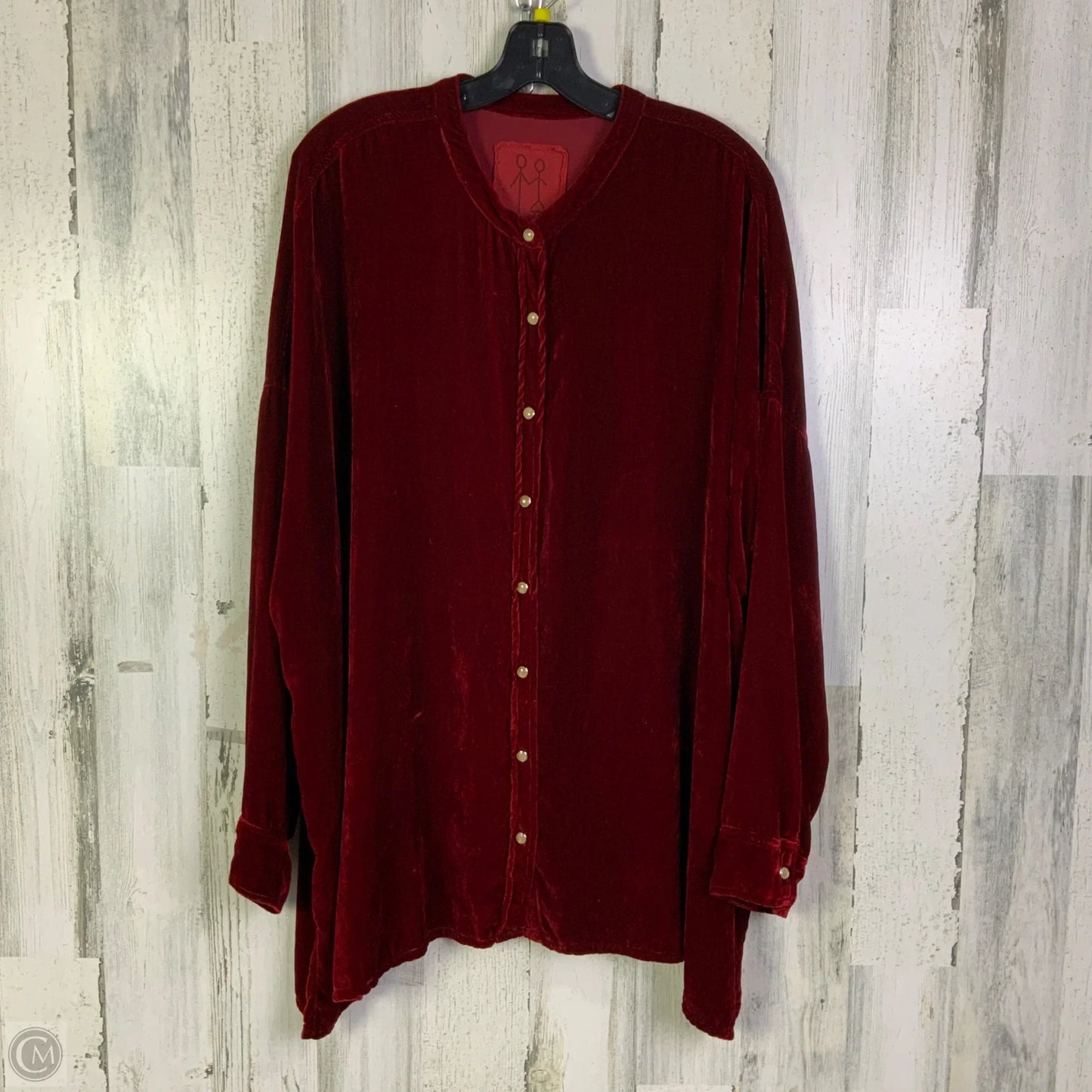 Top Long Sleeve By Johnny Was In Red, Size: L