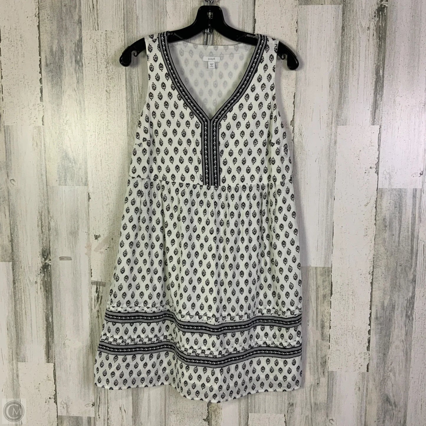 Dress Casual Short By Pure Jill In Black & White, Size: Sp