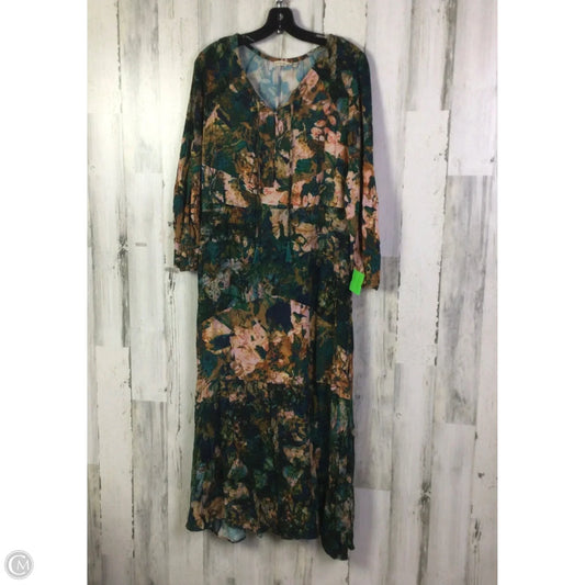 Dress Casual Midi By Soft Surroundings In Multi-colored, Size: M