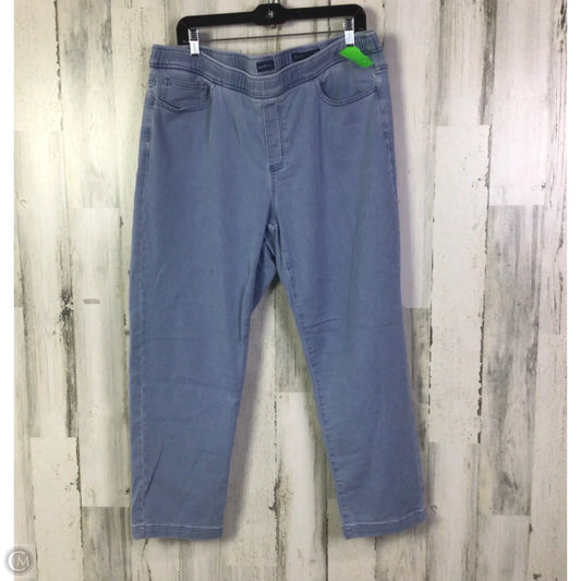 Jeans Jeggings By Pure Jill In Blue Denim, Size: 16