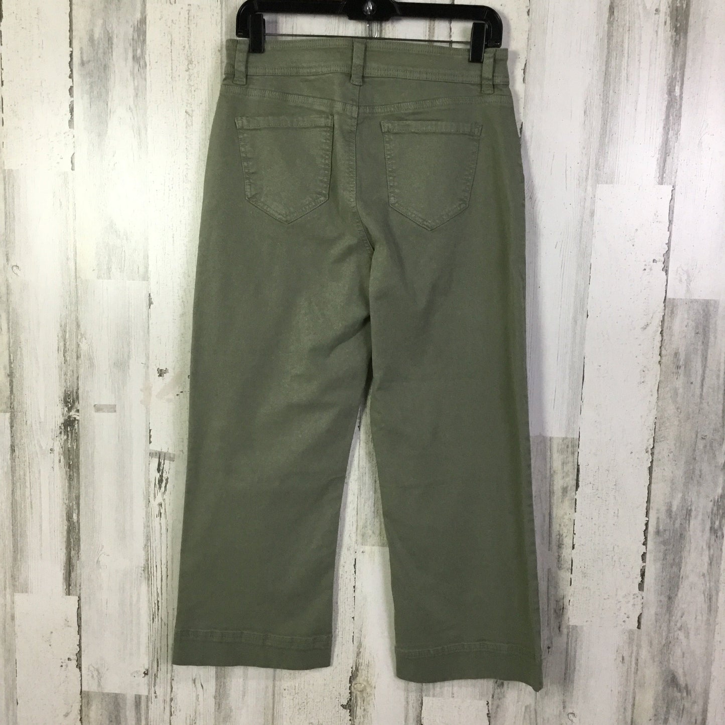 Jeans Cropped By Buffalo David Bitton In Green Denim, Size: 8