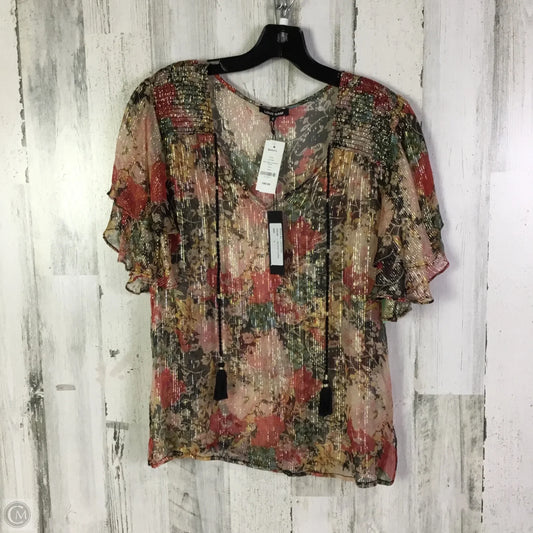 Blouse Short Sleeve By Cma In Multi-colored, Size: S