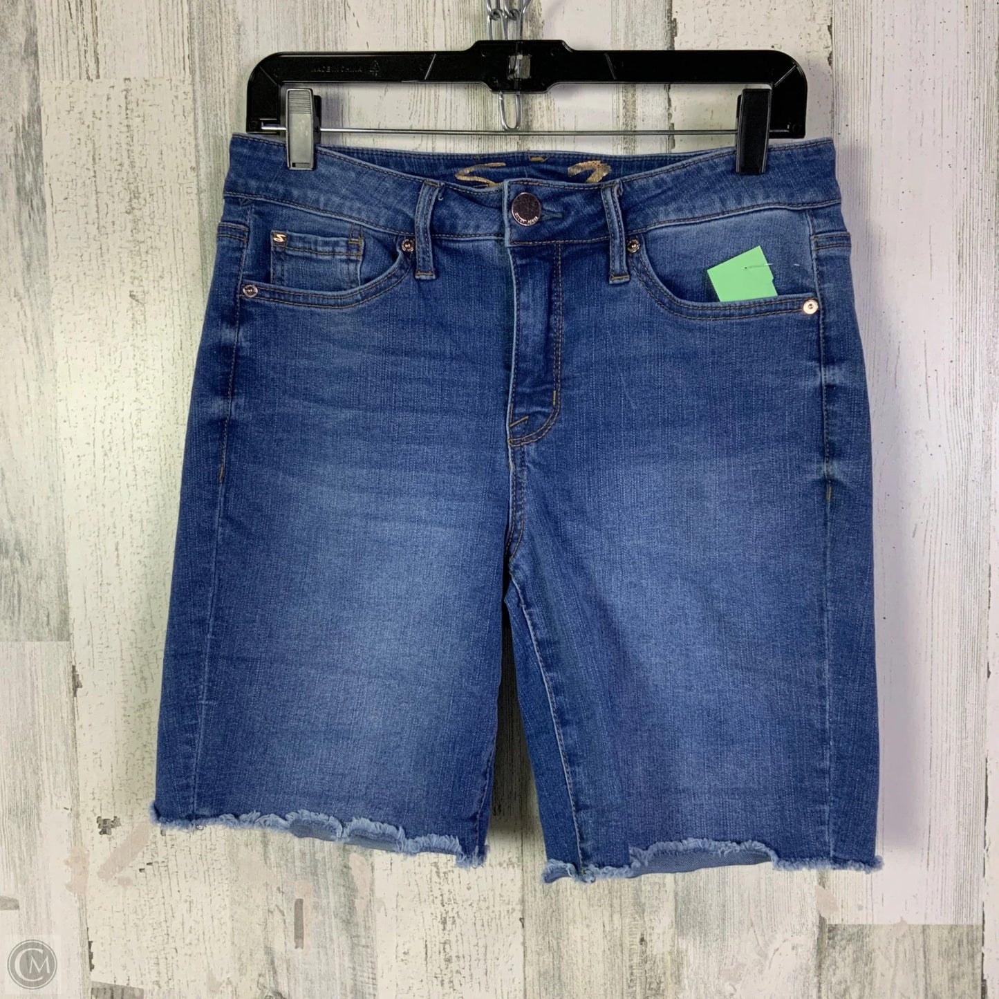 Shorts By Seven 7 In Blue Denim, Size: 8