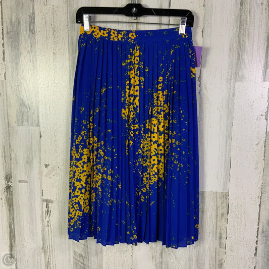Skirt Midi By J. Crew In Blue & Yellow, Size: 0