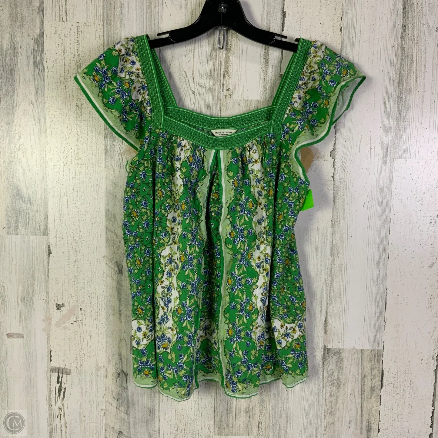 Top Sleeveless By Max Studio In Green, Size: S