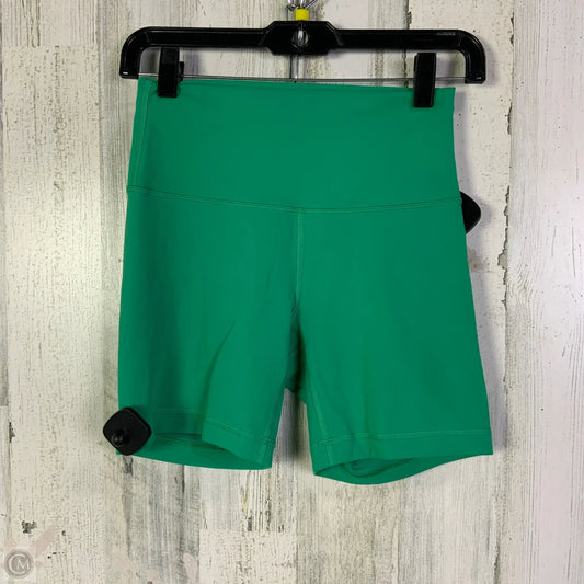 Athletic Shorts By Lululemon In Green, Size: 6