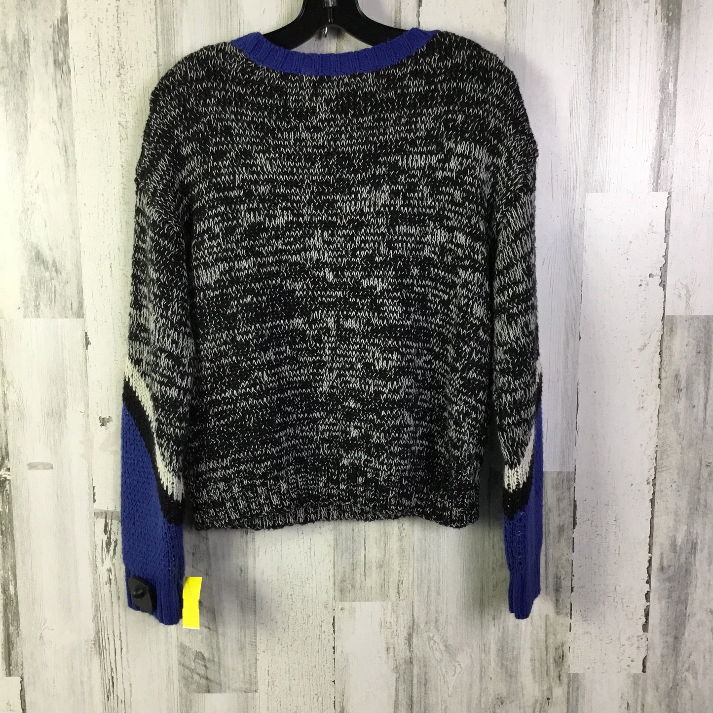 Sweater By Anthropologie In Black & Blue, Size: S