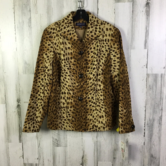 Blazer By Jones New York In Animal Print, Size: L