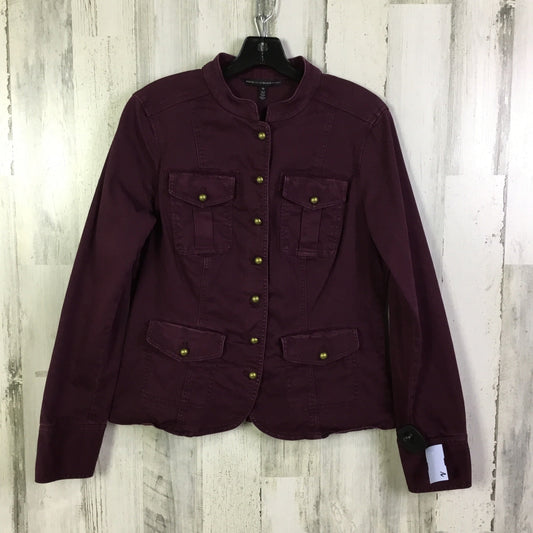 Jacket Utility By White House Black Market In Purple, Size: M