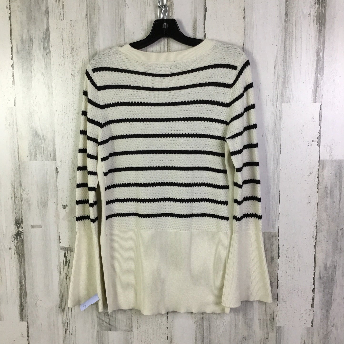 Top Long Sleeve By Buffalo David Bitton In Black & Cream, Size: M