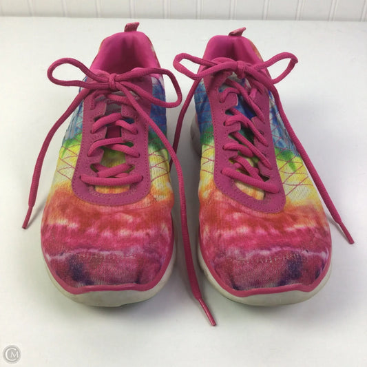 Shoes Athletic By Skechers In Rainbow Print, Size: 7.5