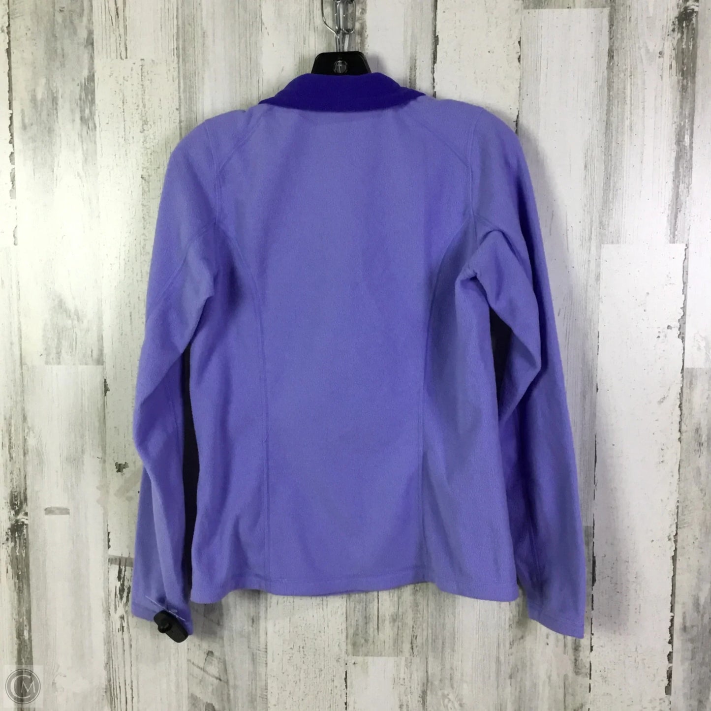 Athletic Top Long Sleeve Collar By The North Face In Blue, Size: S