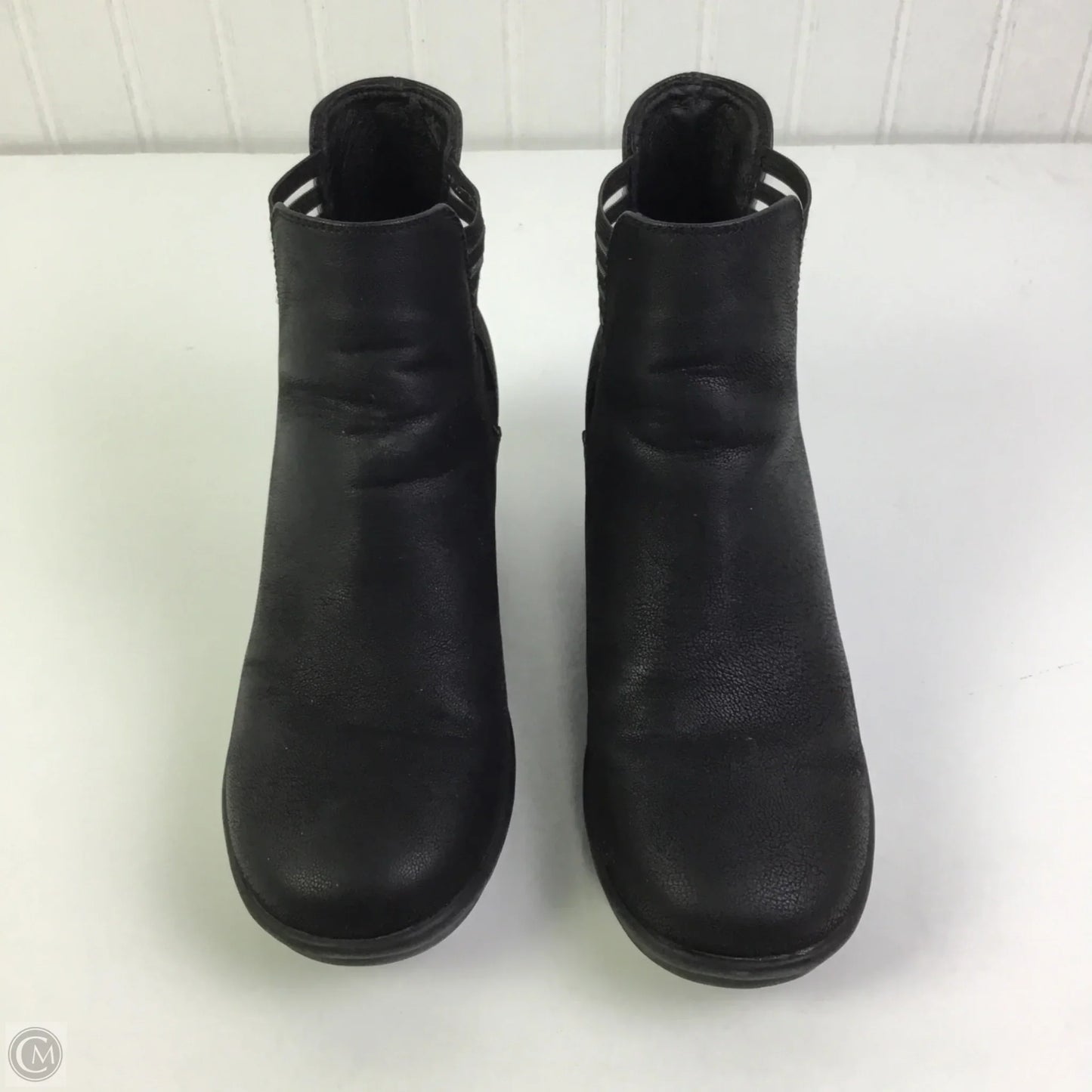 Boots Ankle Heels By Skechers In Black, Size: 7.5