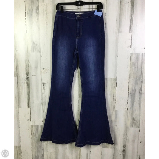 Jeans Flared By Kancan In Blue Denim, Size: 6