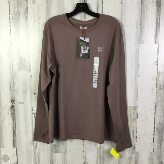 Athletic Top Long Sleeve Collar By Duluth Trading In Purple, Size: Xl