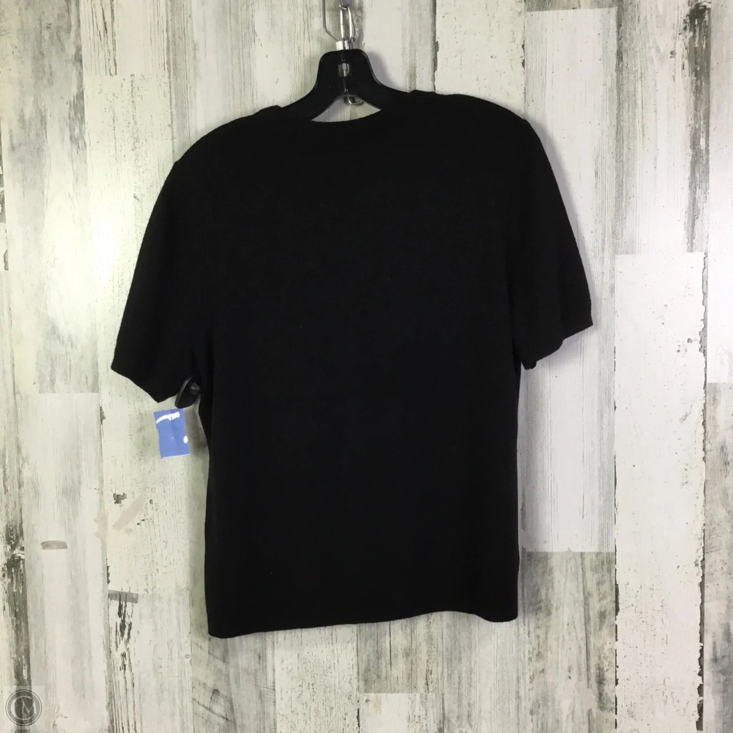 Sweater Short Sleeve By Brooks Brothers In Black, Size: Xl