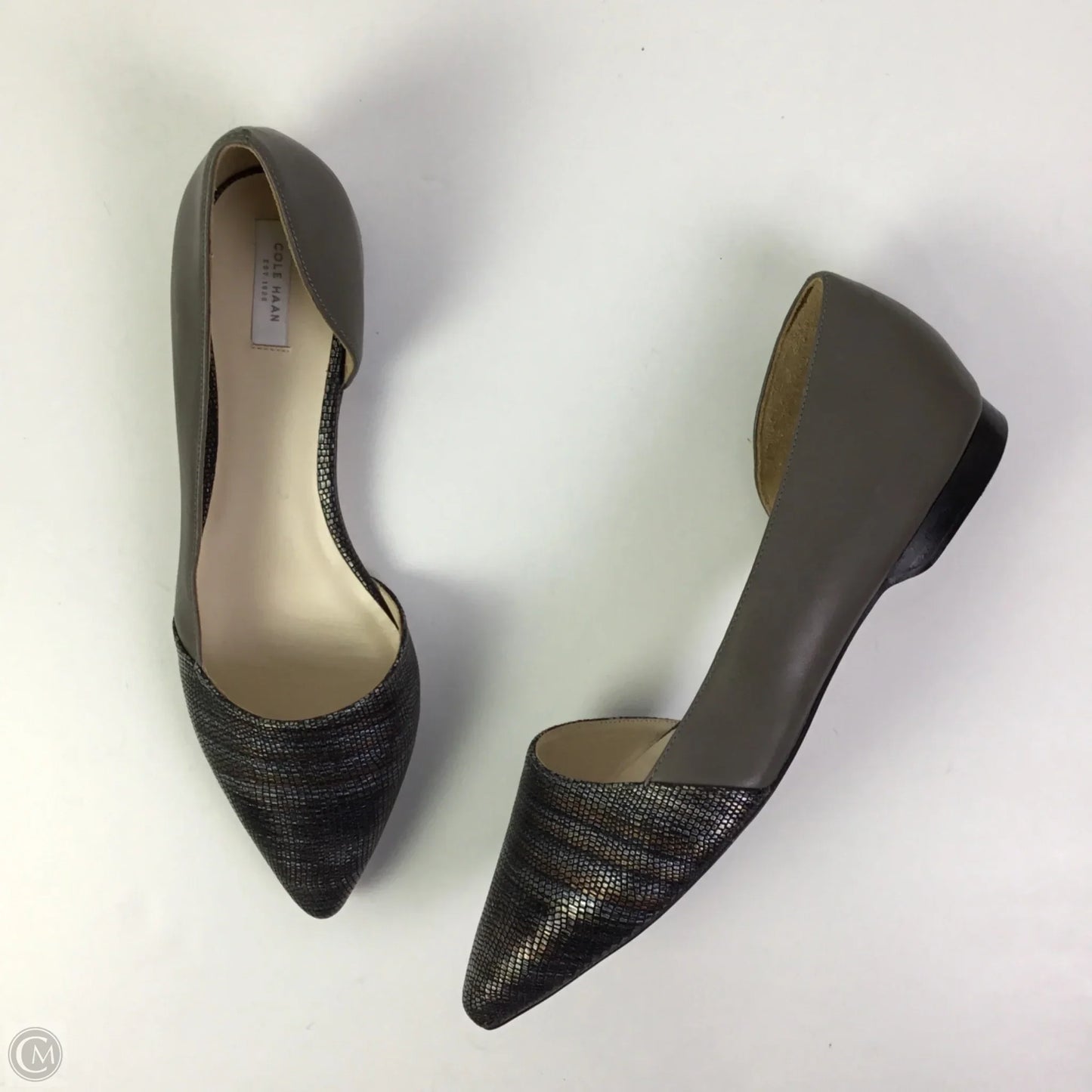 Shoes Flats By Cole-haan In Silver, Size: 10