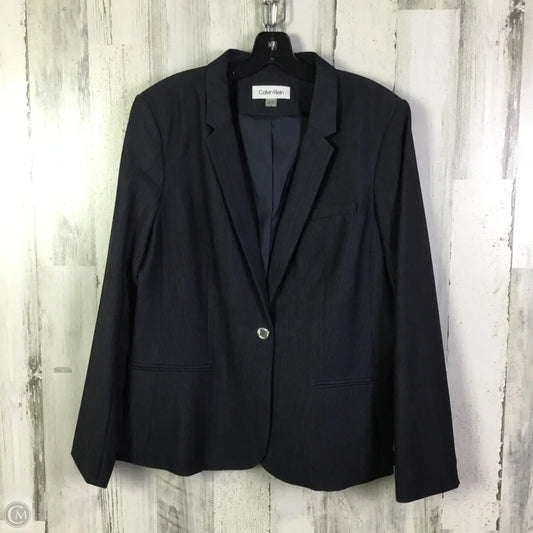 Blazer By Calvin Klein In Grey, Size: Xl