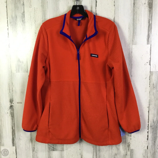 Athletic Jacket By Lands End In Orange, Size: Xl