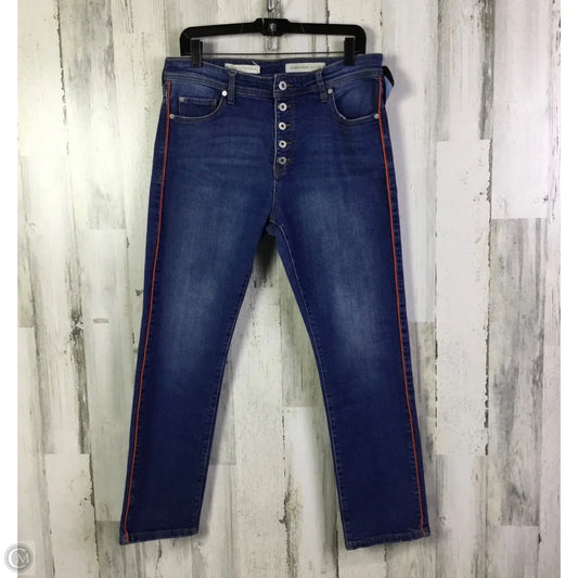 Jeans Straight By Pilcro In Blue Denim, Size: 10