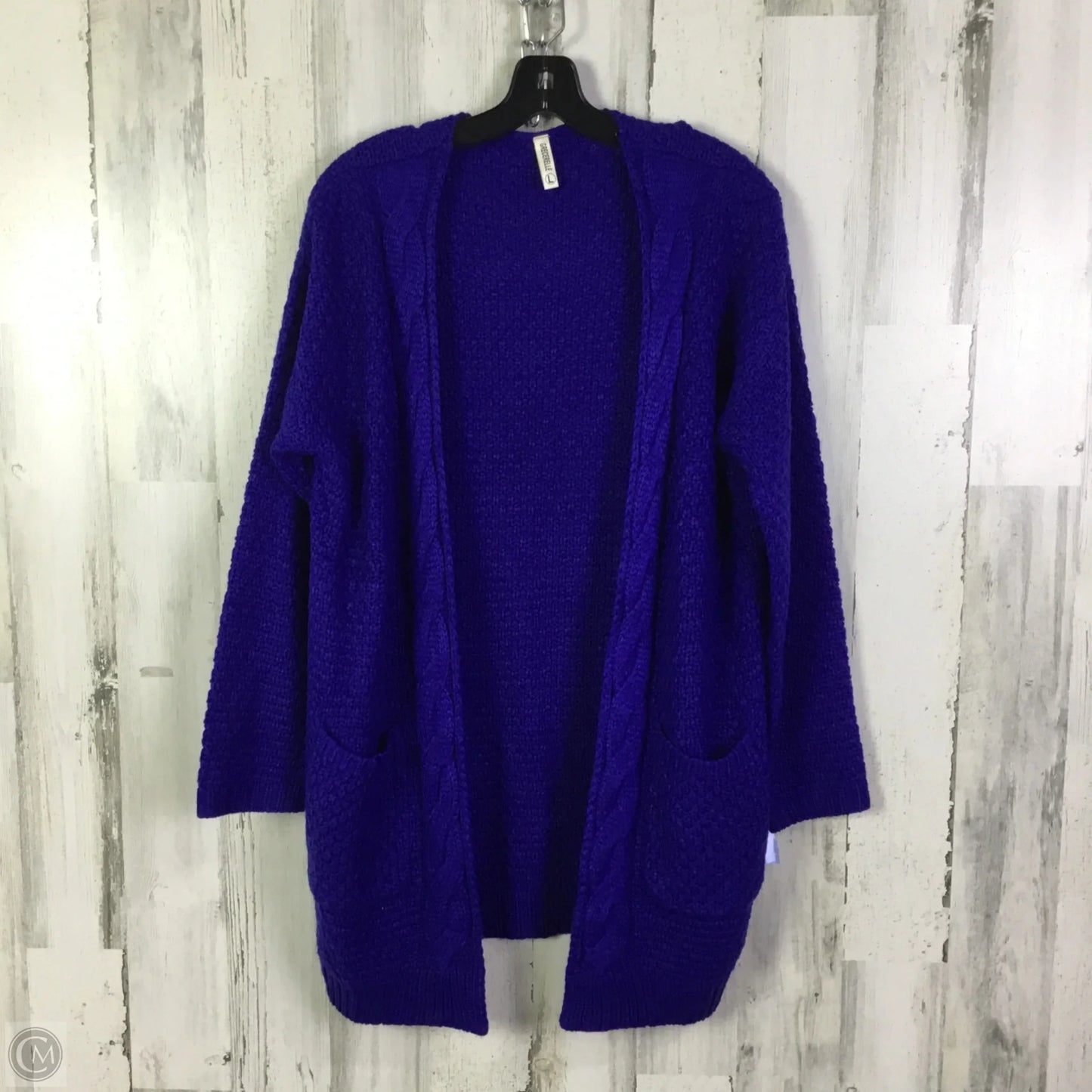 Sweater Cardigan By Clothes Mentor In Blue, Size: L