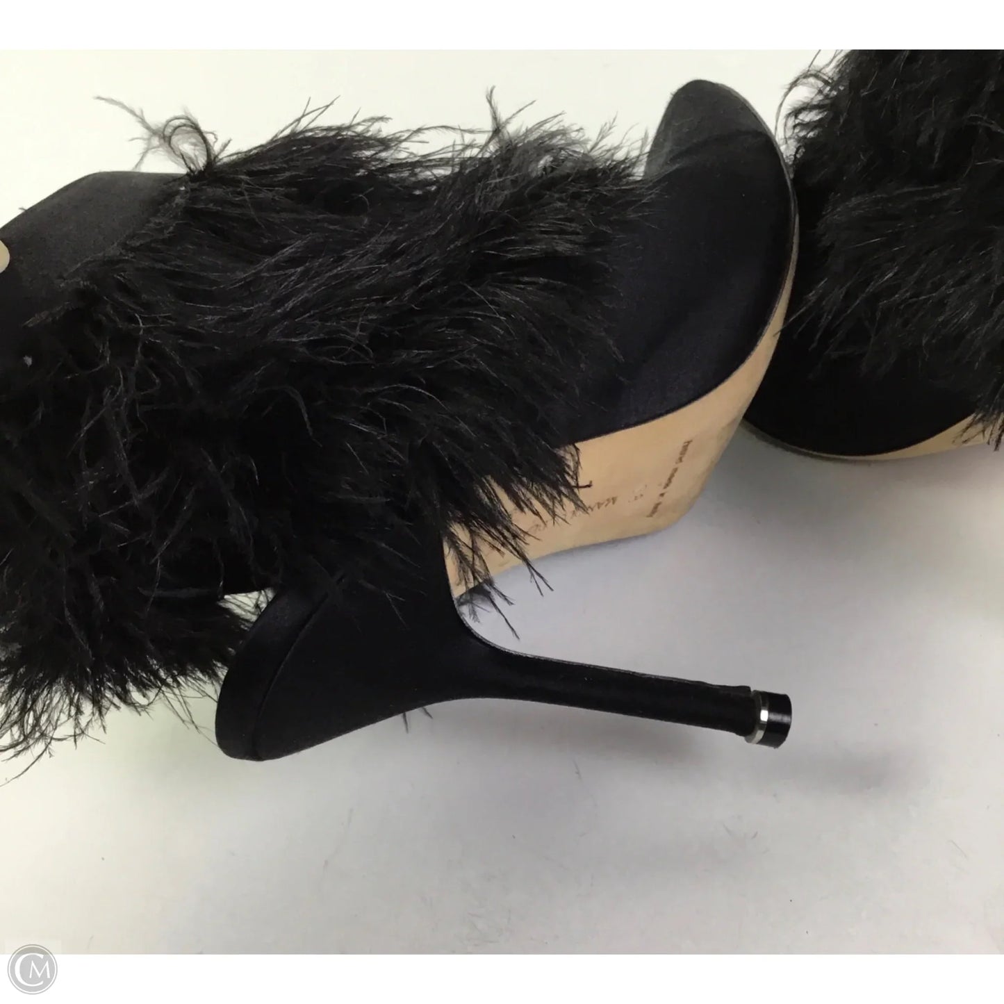 Shoes Luxury Designer By Manolo Blahnik In Black, Size: 7.5