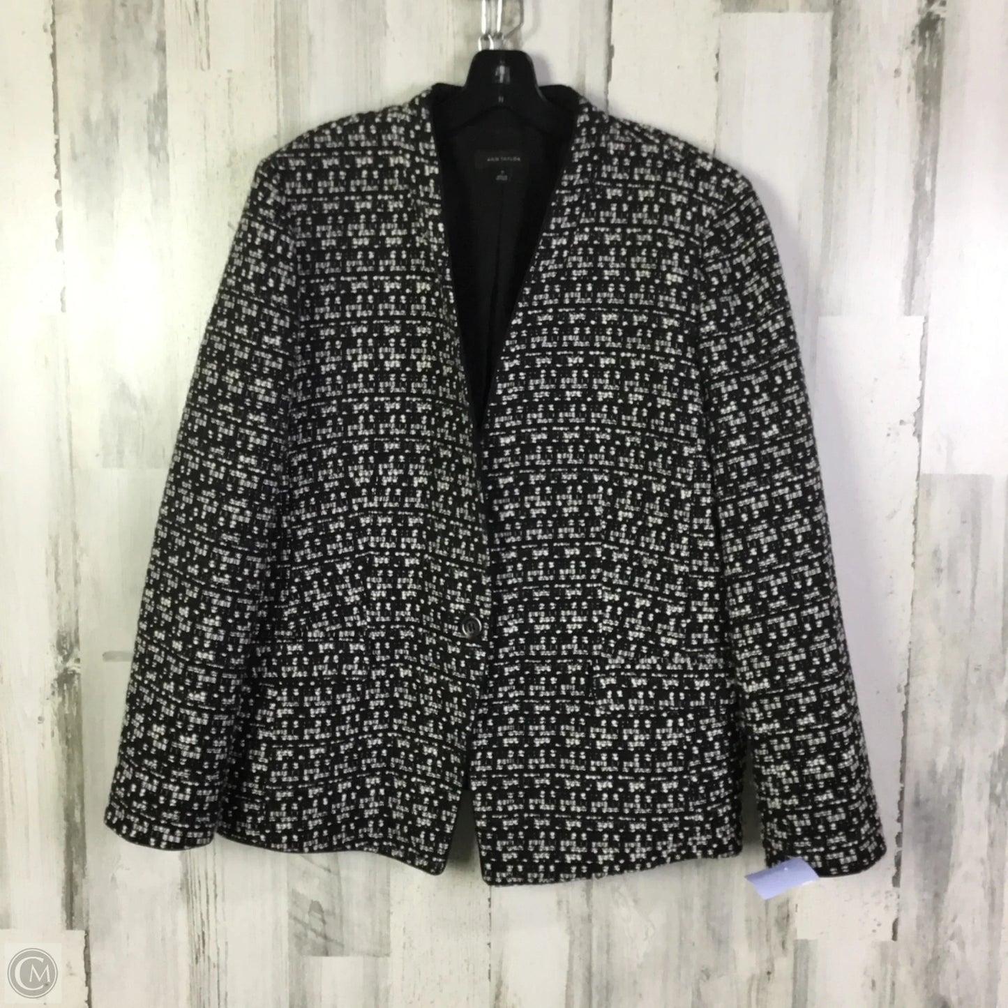 Blazer By Ann Taylor In Black, Size: 1x